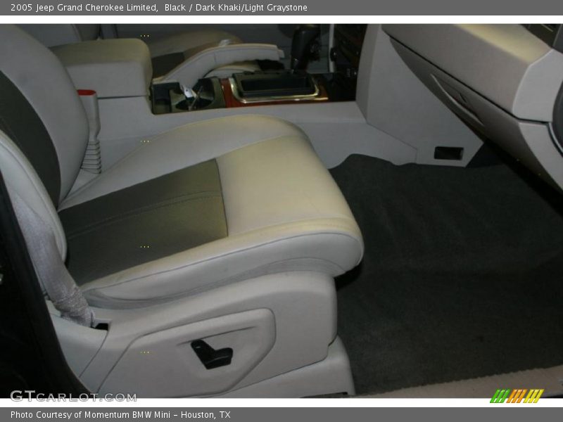 Black / Dark Khaki/Light Graystone 2005 Jeep Grand Cherokee Limited