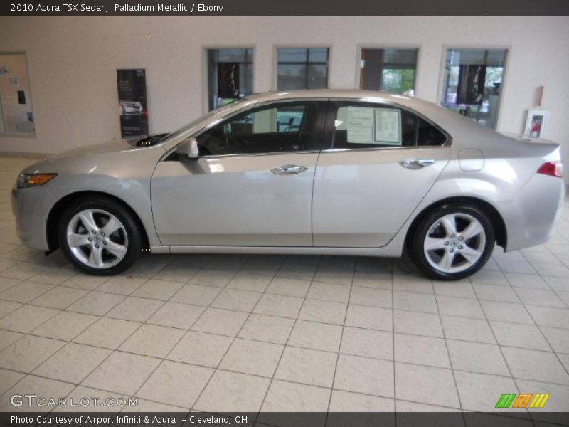 Palladium Metallic / Ebony 2010 Acura TSX Sedan