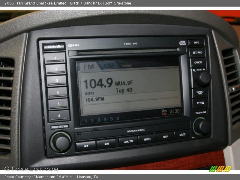 Black / Dark Khaki/Light Graystone 2005 Jeep Grand Cherokee Limited