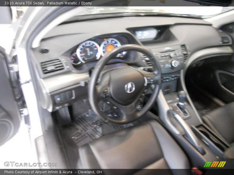 Palladium Metallic / Ebony 2010 Acura TSX Sedan