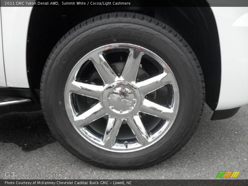 Summit White / Cocoa/Light Cashmere 2011 GMC Yukon Denali AWD