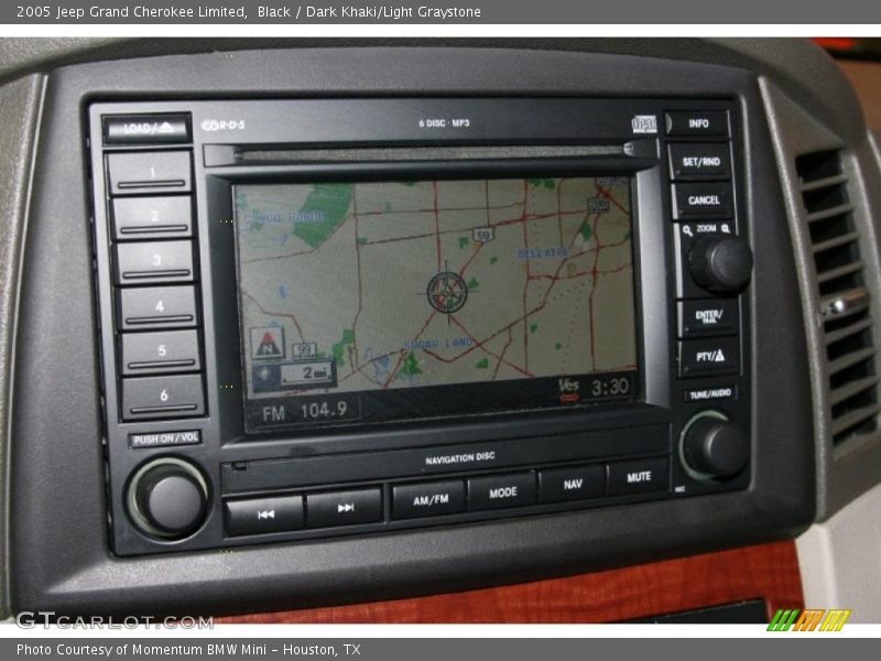 Black / Dark Khaki/Light Graystone 2005 Jeep Grand Cherokee Limited