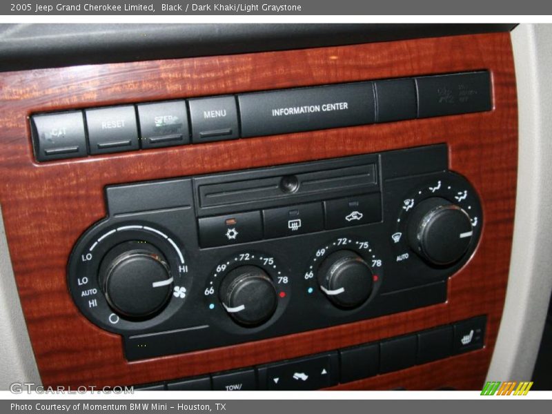 Black / Dark Khaki/Light Graystone 2005 Jeep Grand Cherokee Limited