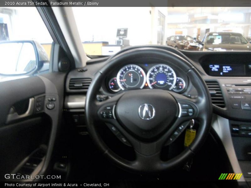 Palladium Metallic / Ebony 2010 Acura TSX Sedan