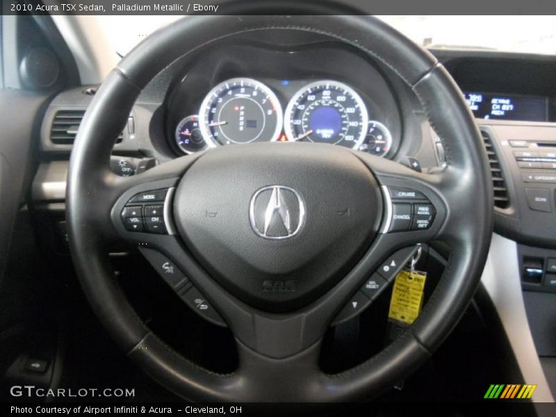 Palladium Metallic / Ebony 2010 Acura TSX Sedan