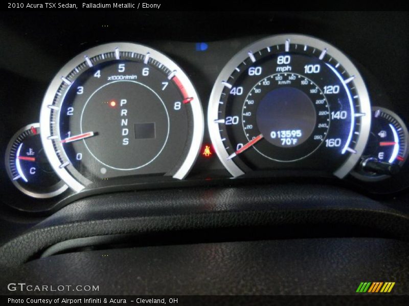 Palladium Metallic / Ebony 2010 Acura TSX Sedan
