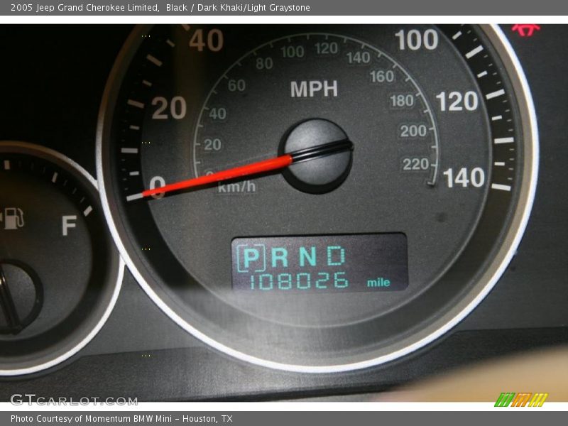 Black / Dark Khaki/Light Graystone 2005 Jeep Grand Cherokee Limited