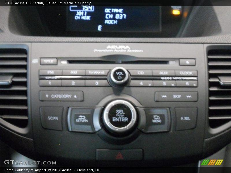 Palladium Metallic / Ebony 2010 Acura TSX Sedan
