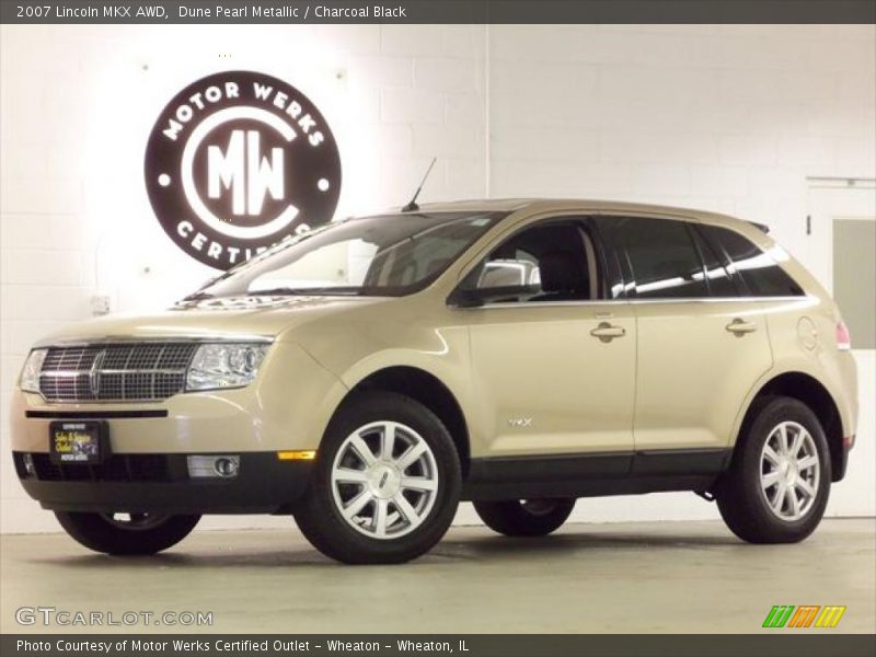 Dune Pearl Metallic / Charcoal Black 2007 Lincoln MKX AWD
