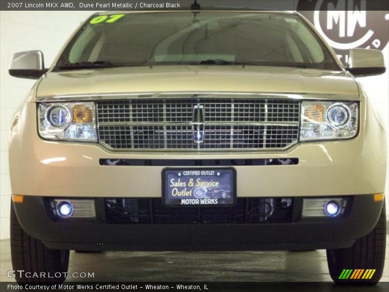 Dune Pearl Metallic / Charcoal Black 2007 Lincoln MKX AWD