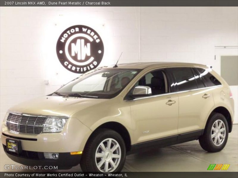 Dune Pearl Metallic / Charcoal Black 2007 Lincoln MKX AWD