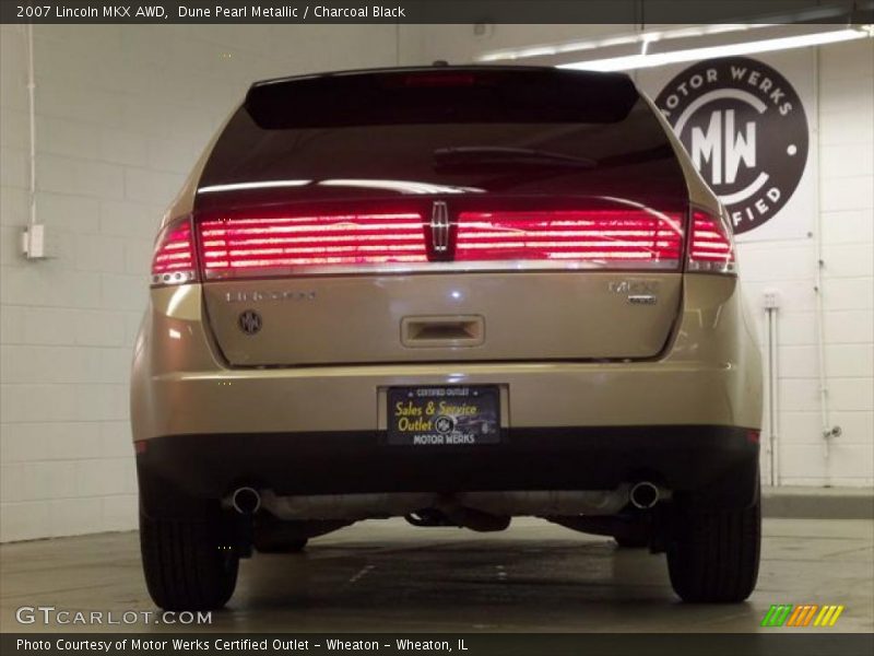 Dune Pearl Metallic / Charcoal Black 2007 Lincoln MKX AWD