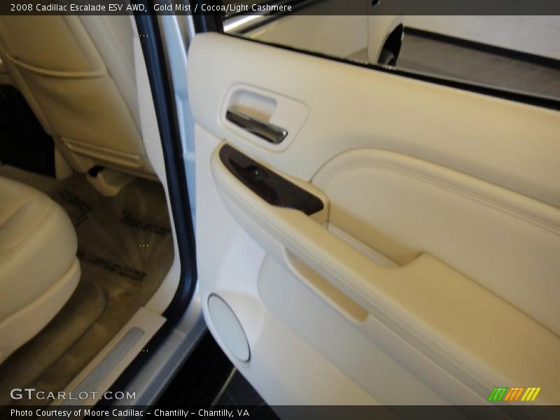 Gold Mist / Cocoa/Light Cashmere 2008 Cadillac Escalade ESV AWD