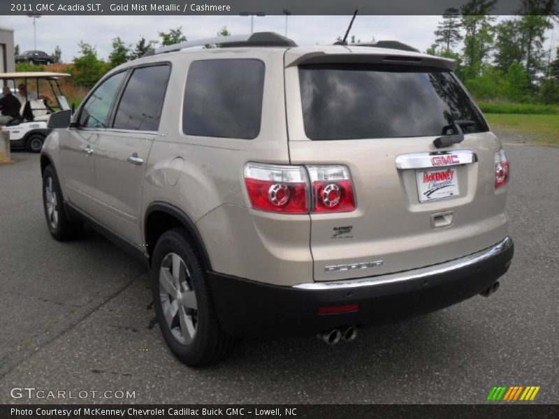 Gold Mist Metallic / Cashmere 2011 GMC Acadia SLT