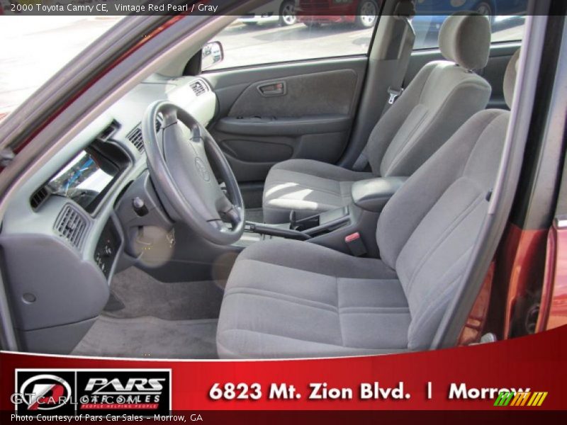 Vintage Red Pearl / Gray 2000 Toyota Camry CE