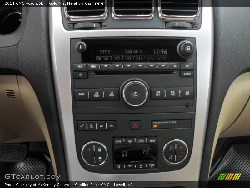 Gold Mist Metallic / Cashmere 2011 GMC Acadia SLT