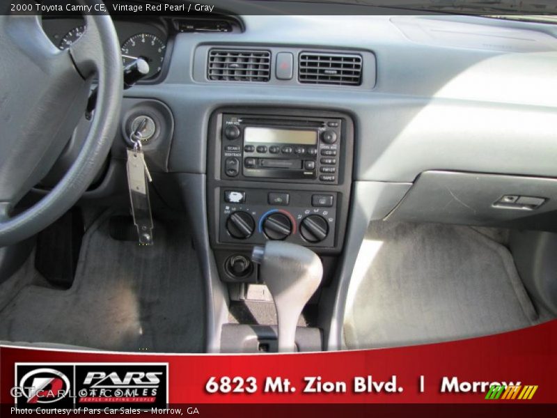 Vintage Red Pearl / Gray 2000 Toyota Camry CE