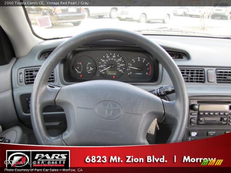 Vintage Red Pearl / Gray 2000 Toyota Camry CE