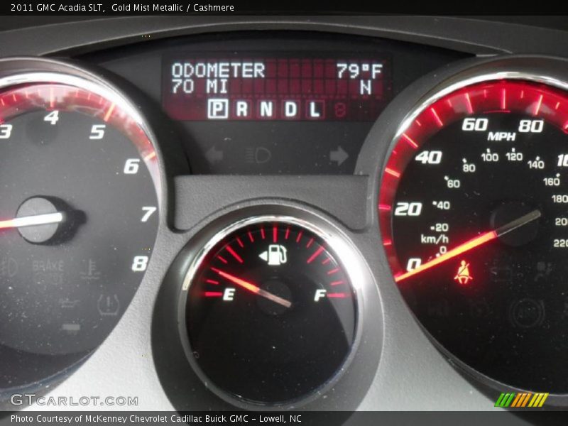 Gold Mist Metallic / Cashmere 2011 GMC Acadia SLT
