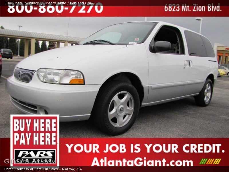 Oxford White / Portland Gray 2002 Mercury Villager