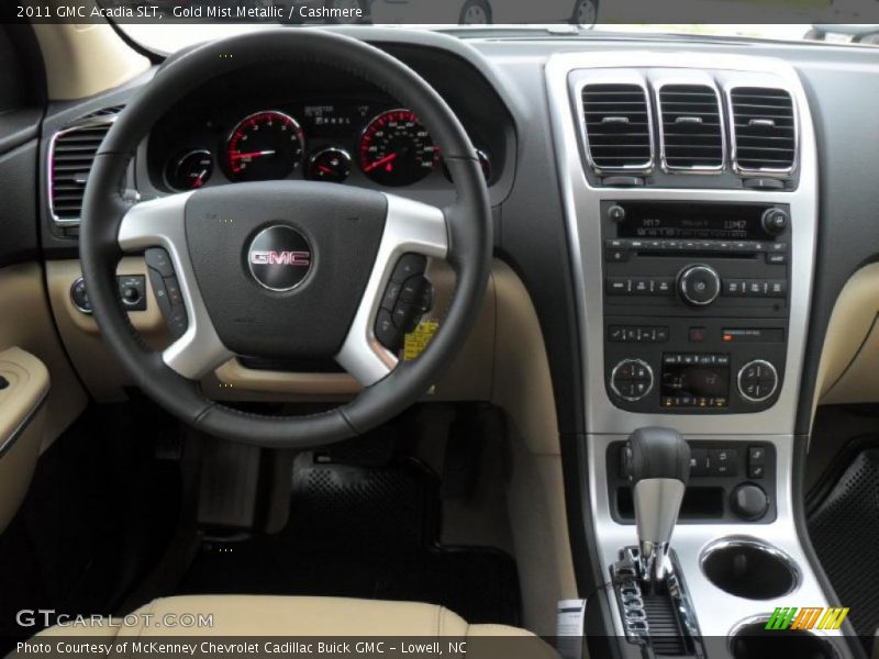 Gold Mist Metallic / Cashmere 2011 GMC Acadia SLT