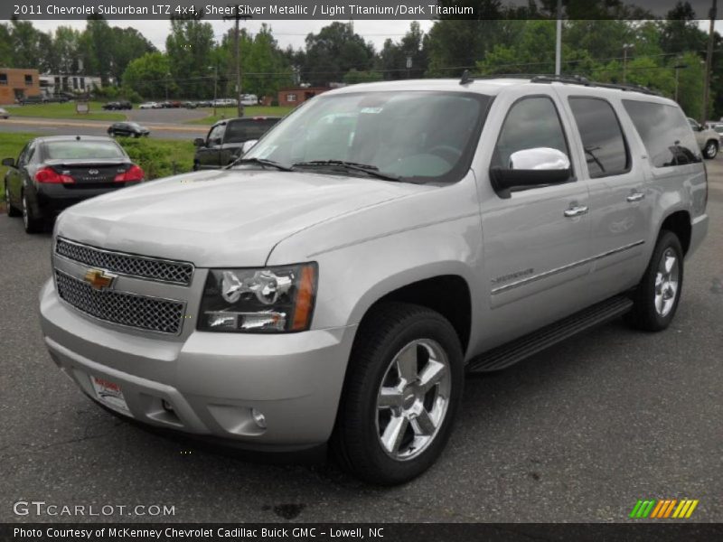 Sheer Silver Metallic / Light Titanium/Dark Titanium 2011 Chevrolet Suburban LTZ 4x4