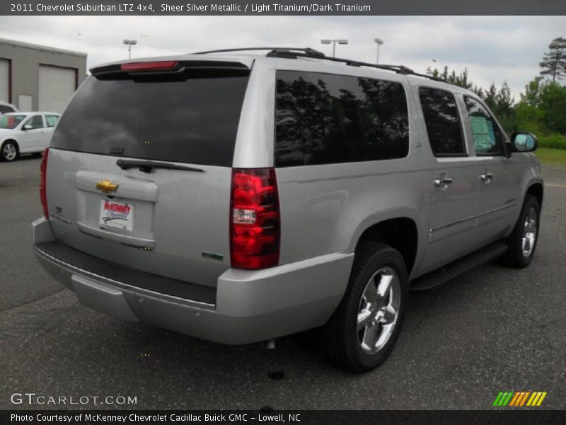 Sheer Silver Metallic / Light Titanium/Dark Titanium 2011 Chevrolet Suburban LTZ 4x4