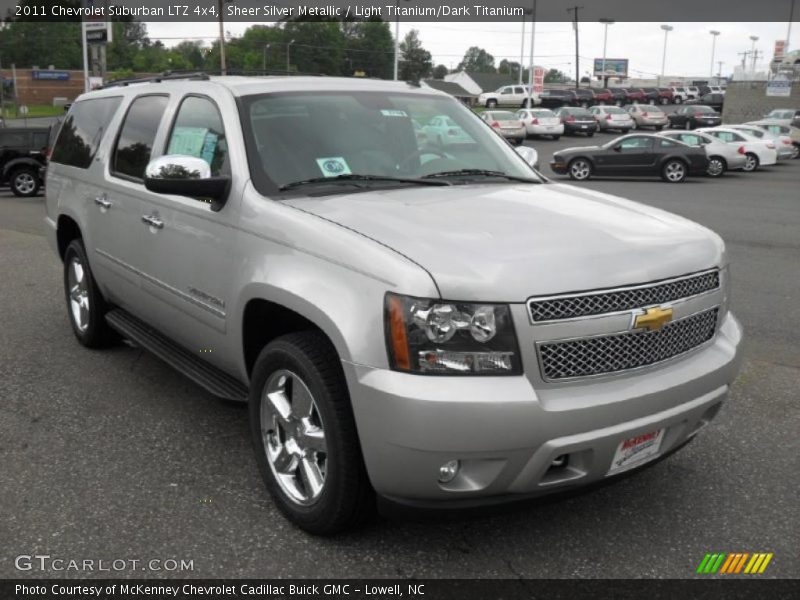 Sheer Silver Metallic / Light Titanium/Dark Titanium 2011 Chevrolet Suburban LTZ 4x4