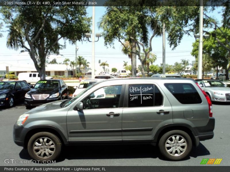 Satin Silver Metallic / Black 2005 Honda CR-V EX 4WD