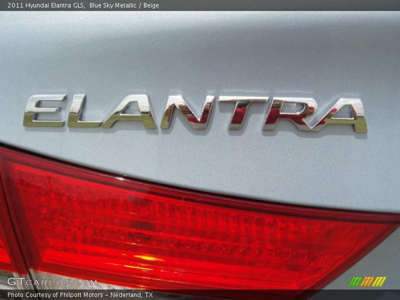 Blue Sky Metallic / Beige 2011 Hyundai Elantra GLS