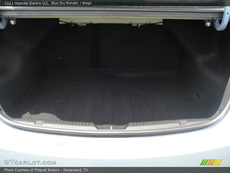 Blue Sky Metallic / Beige 2011 Hyundai Elantra GLS