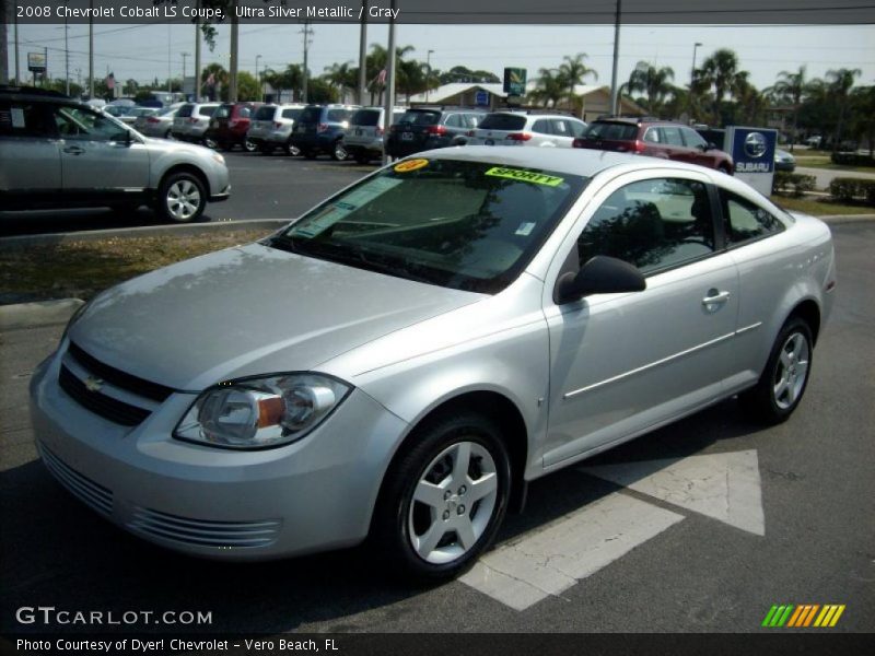 Ultra Silver Metallic / Gray 2008 Chevrolet Cobalt LS Coupe
