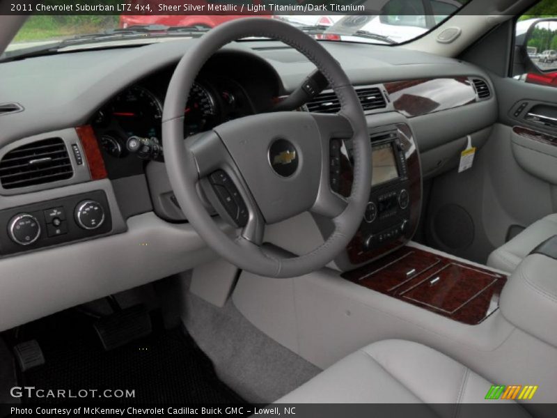 Sheer Silver Metallic / Light Titanium/Dark Titanium 2011 Chevrolet Suburban LTZ 4x4