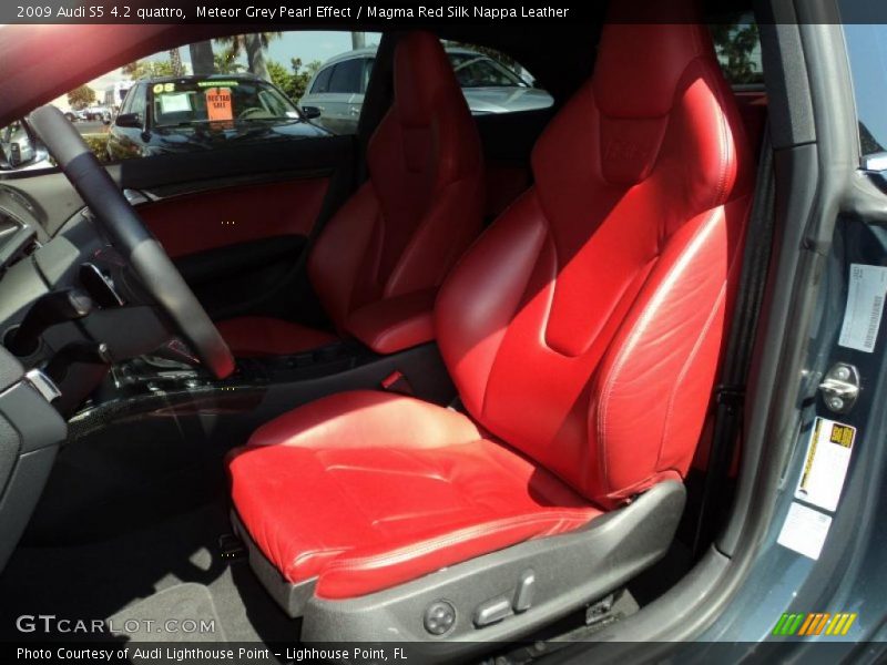  2009 S5 4.2 quattro Magma Red Silk Nappa Leather Interior