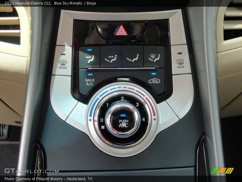 Controls of 2011 Elantra GLS