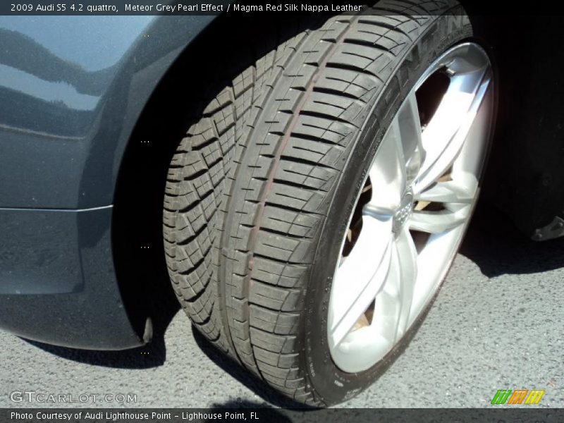 Meteor Grey Pearl Effect / Magma Red Silk Nappa Leather 2009 Audi S5 4.2 quattro