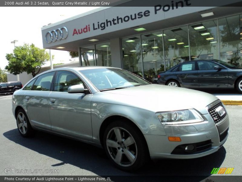 Quartz Grey Metallic / Light Grey 2008 Audi A6 3.2 Sedan