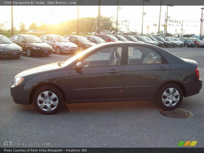 Dark Bronze / Gray 2006 Kia Spectra EX Sedan