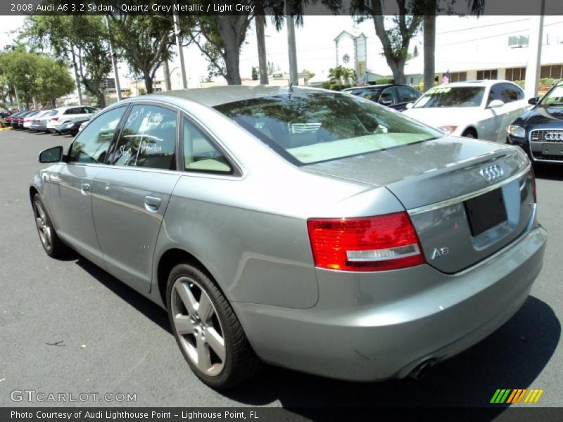 Quartz Grey Metallic / Light Grey 2008 Audi A6 3.2 Sedan