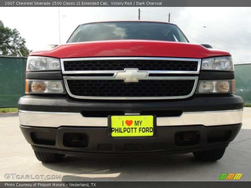 Victory Red / Dark Charcoal 2007 Chevrolet Silverado 1500 Classic LS Extended Cab