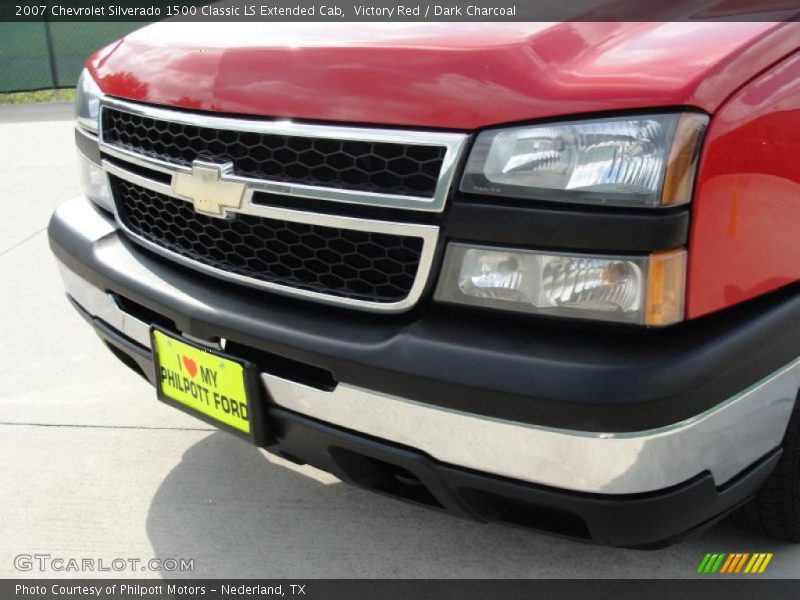 Victory Red / Dark Charcoal 2007 Chevrolet Silverado 1500 Classic LS Extended Cab