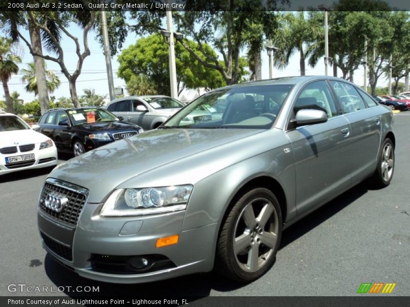 Quartz Grey Metallic / Light Grey 2008 Audi A6 3.2 Sedan