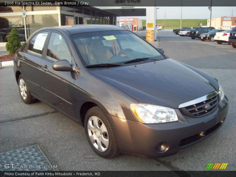 Dark Bronze / Gray 2006 Kia Spectra EX Sedan