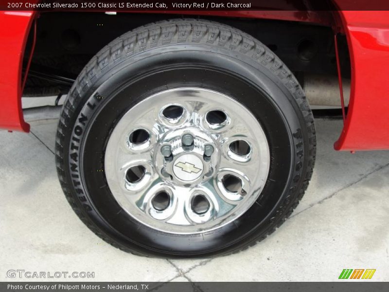 Victory Red / Dark Charcoal 2007 Chevrolet Silverado 1500 Classic LS Extended Cab