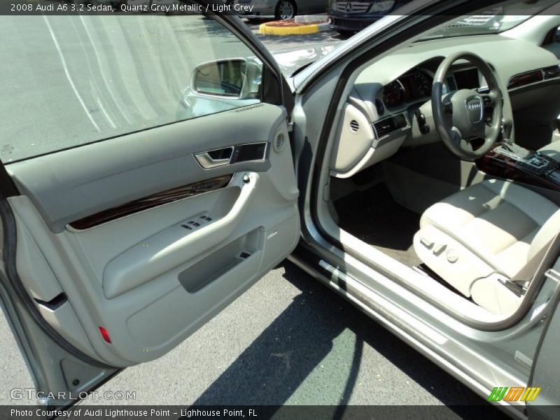 Quartz Grey Metallic / Light Grey 2008 Audi A6 3.2 Sedan