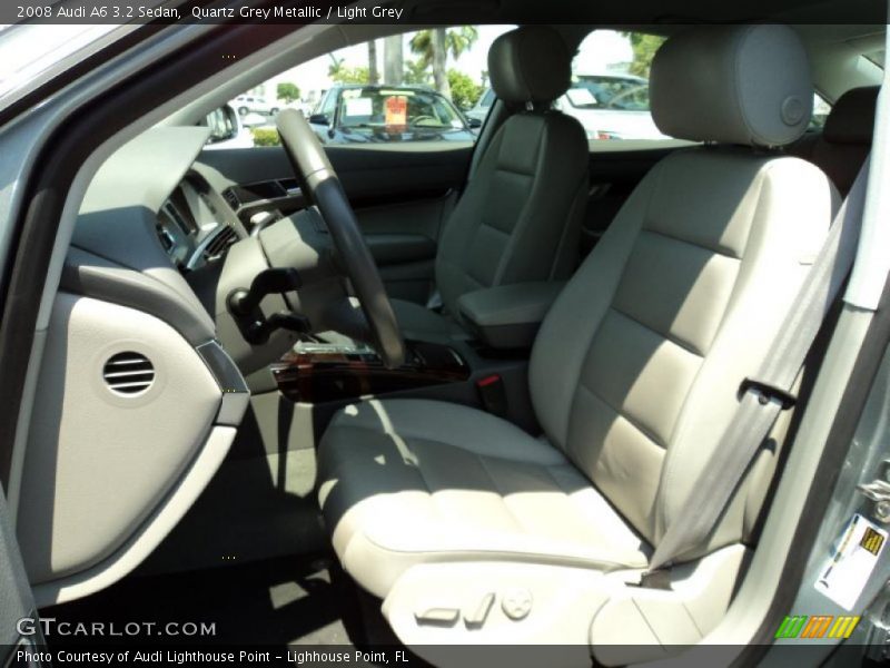 Quartz Grey Metallic / Light Grey 2008 Audi A6 3.2 Sedan