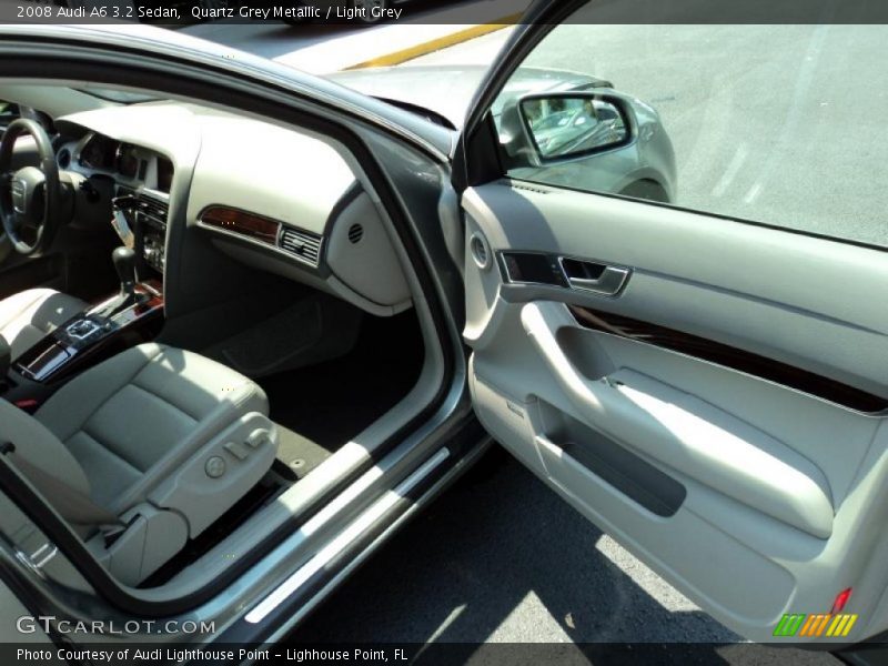 Quartz Grey Metallic / Light Grey 2008 Audi A6 3.2 Sedan