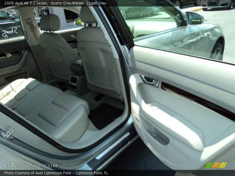 Quartz Grey Metallic / Light Grey 2008 Audi A6 3.2 Sedan