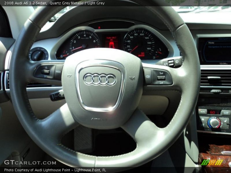 Quartz Grey Metallic / Light Grey 2008 Audi A6 3.2 Sedan