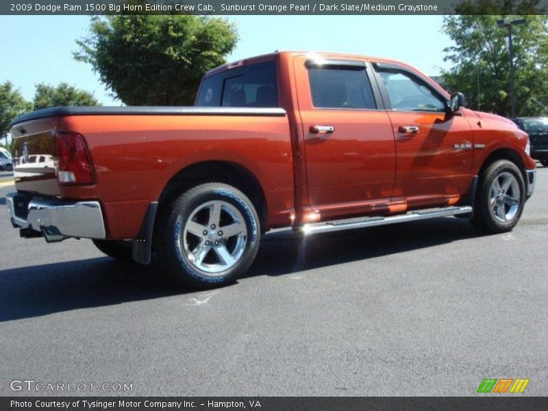 Sunburst Orange Pearl / Dark Slate/Medium Graystone 2009 Dodge Ram 1500 Big Horn Edition Crew Cab